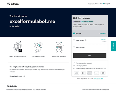 Excel Formul Bot