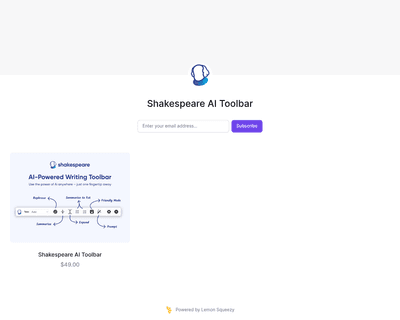 Shakespearetoolbar