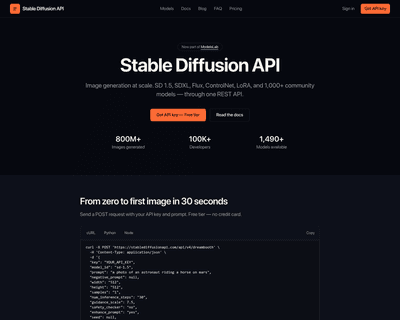 Stable Diffusion API