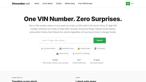 Vinnumber.net
