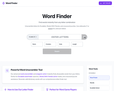 Word Finder App